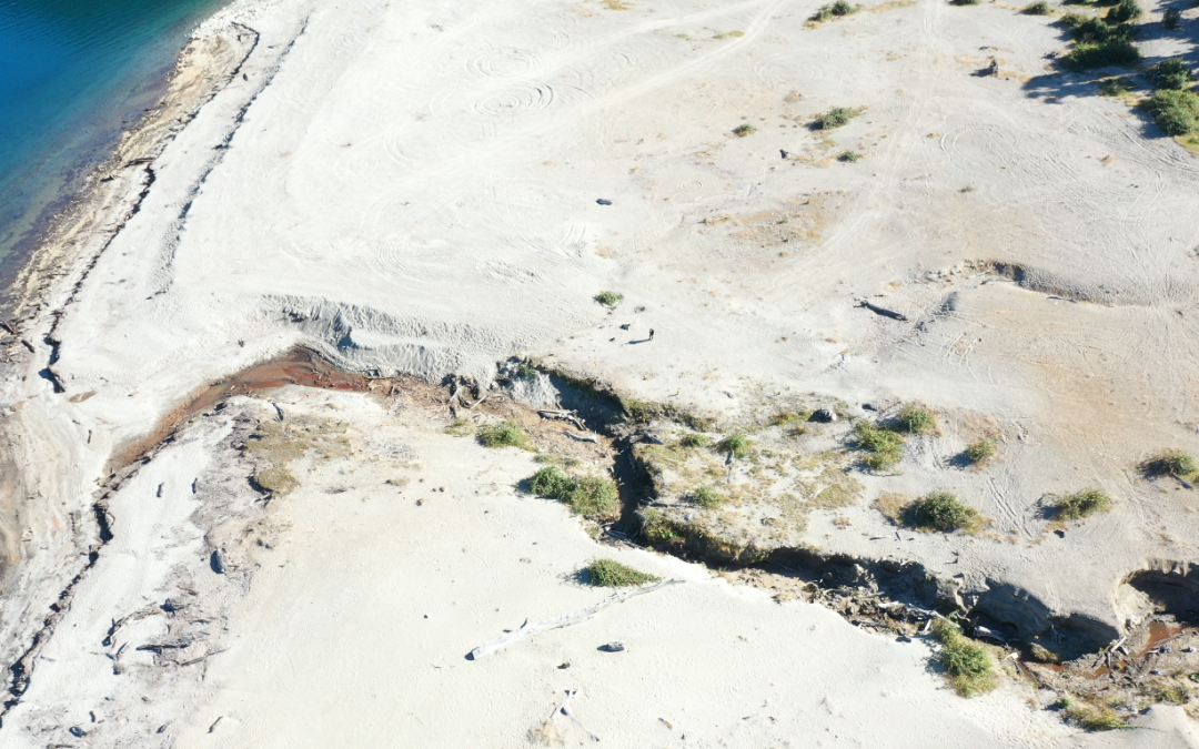 Primera cárcava Antes subida del lago